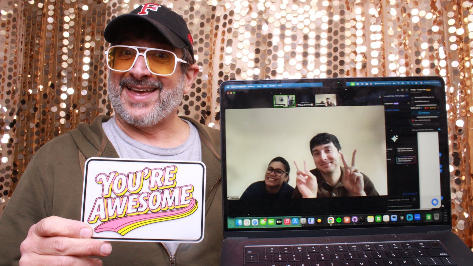 Zoom planning call with couple