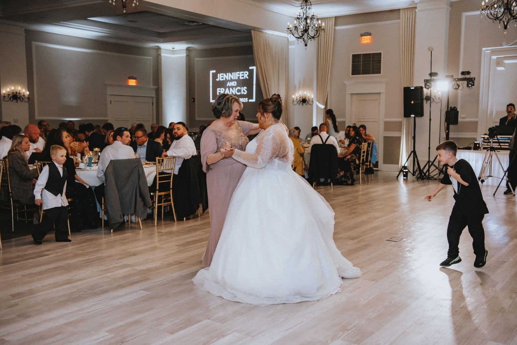 Monogram across the dance floor