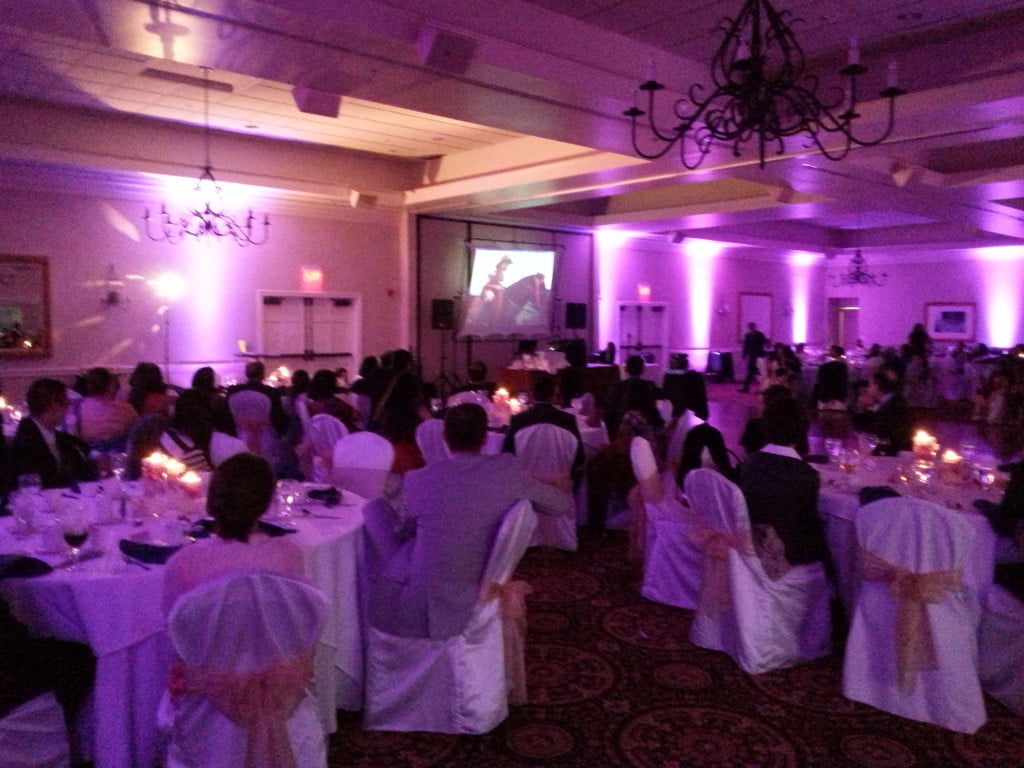 Indian Spring Country Club Wedding Big Screen